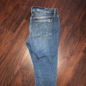 Joes cropped low rise jeans.